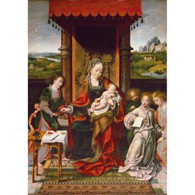 Virgin and Child with the  Angels - Personalised Christmas Cards