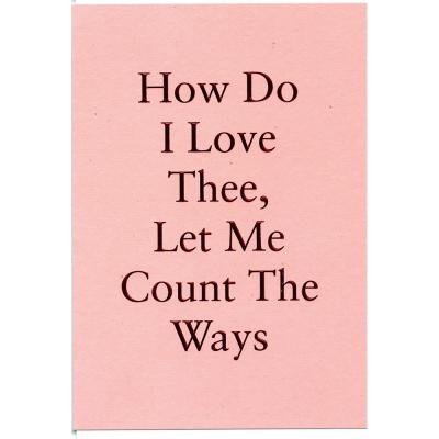 How Do I Love Thee - 1870 - Valentines Day Card