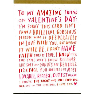 Amazng Friend - 188C - Valentines Day Card