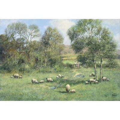 C Madgwick Print Shires Harrowing 