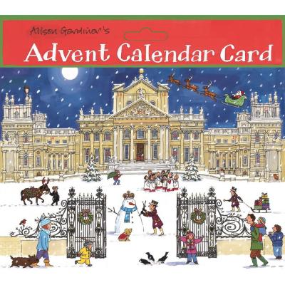Advent Alison Gardiner Traditional Card Advent Calendar Large Christmas Ice Skating 5060289371623 