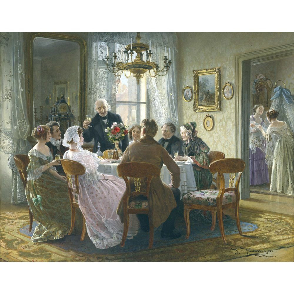 Что ели русских писателей. Художник Johann Hamza (Austrian, 1850-1927). Художник Johann Hamza. Дворянский обед Российская Империя 19 век. Дворянство 19 века в России.