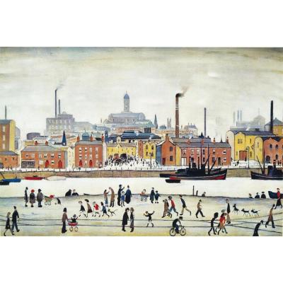 Northern River Scene, Lowry, Medici