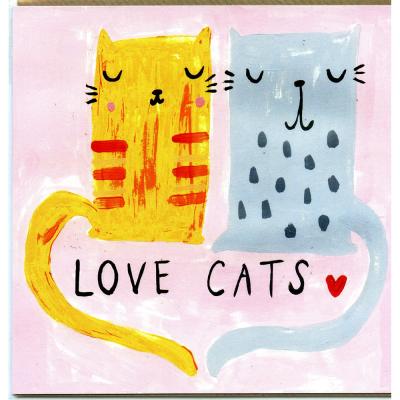 Love Cats - SNOG4 - Valentines Day Card